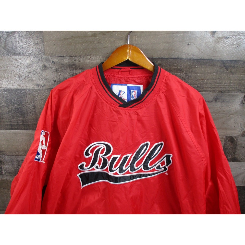 Vintage Chicago Bulls Jacket Mens XL NBA Basketball Pullover Logo Athletic 90s
